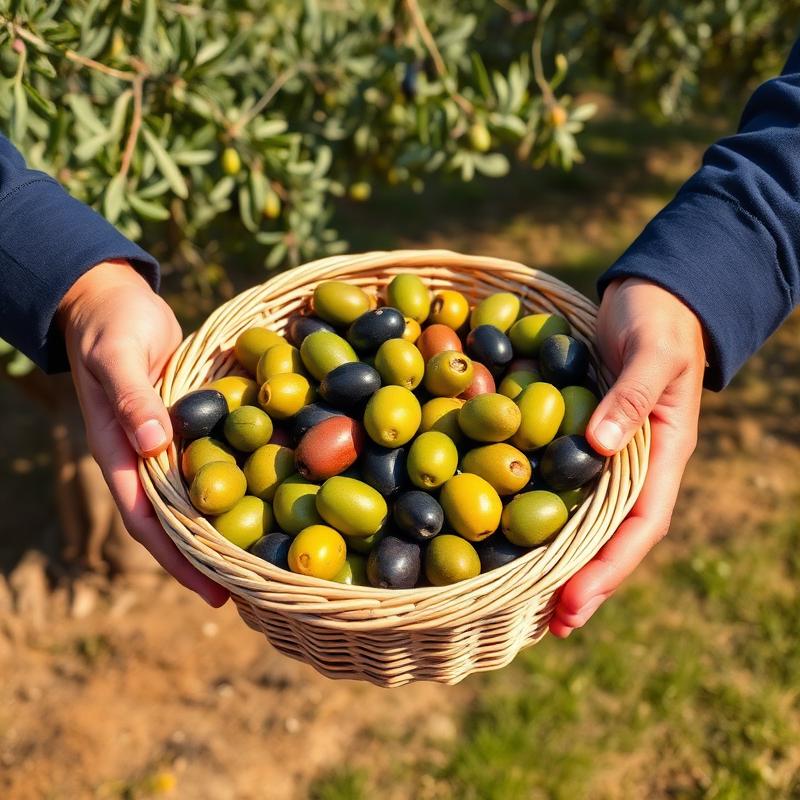 Harvesting olives